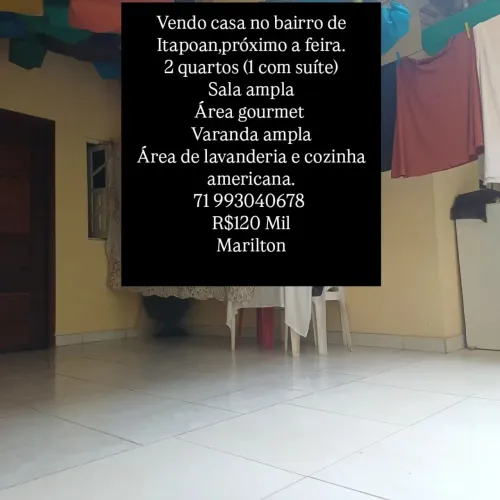 Vendo casa em itapoan