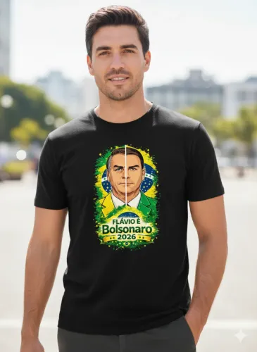 camisa em cores flavio bolsonaro 2026