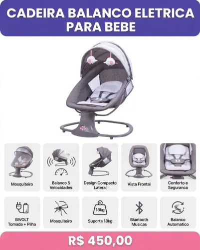 Cadeirinha de descanso eletrônica