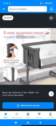 Berço Bebê Portátil Moisés Com Mosquiteiro