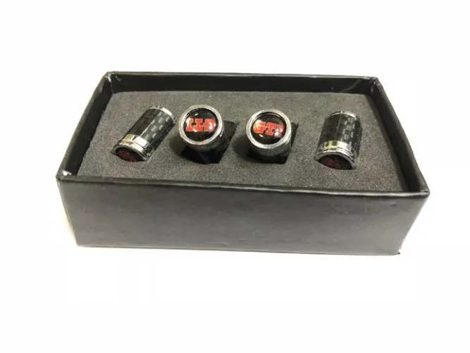 Bico De Válvula Carbono Tampa Pneu Volkswagen Gti