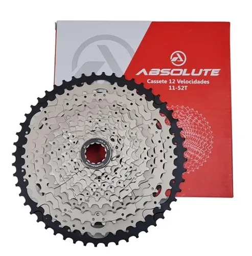 Cassete Bike MTB Absolute Prime 12 velocidades 11-52 dentes K7 Padrão Shimano 9256