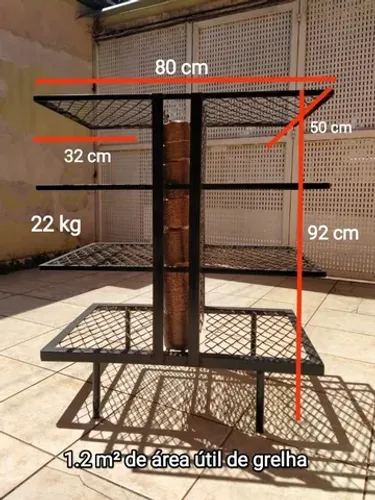 Assador churrasqueira vertical