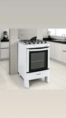 Fogão 4 Bocas Esmaltec Branco automático Novo