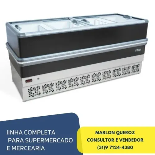 Ilha de Congelados 2 Metros Light Polar 110/220v