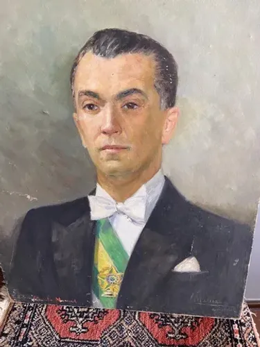 Tela a óleo de JK (Com Documentação)