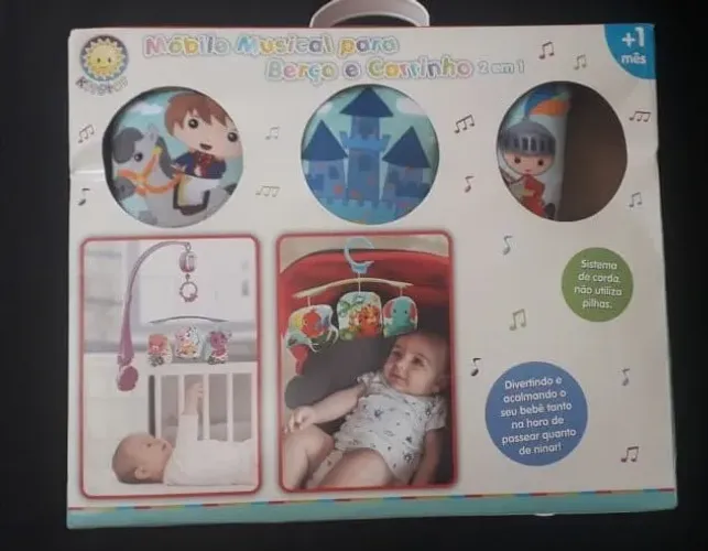 Móbile Em Pelúcia Musical De Berço E Carrinho Principe- Kitstar