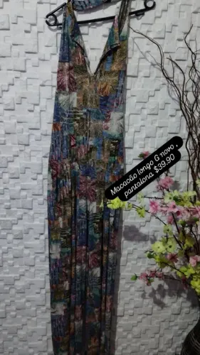 Macacão Longo G - Novo - pantalona - super fresquinho