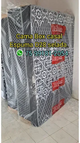 Cama Box Casal Espuma D28 Selada