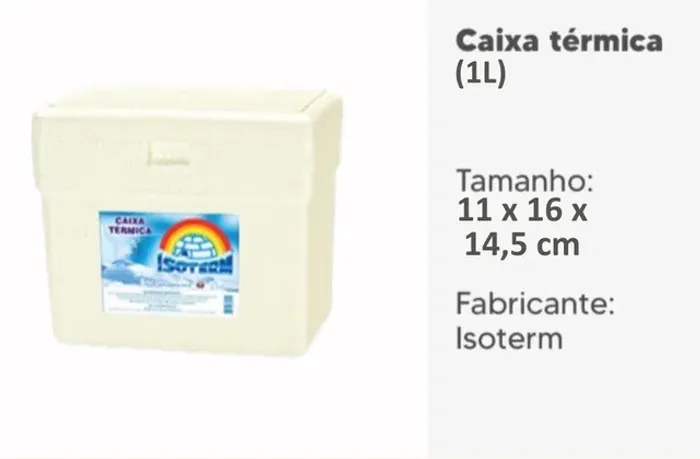 Caixa Térmica de Isopor 1 L