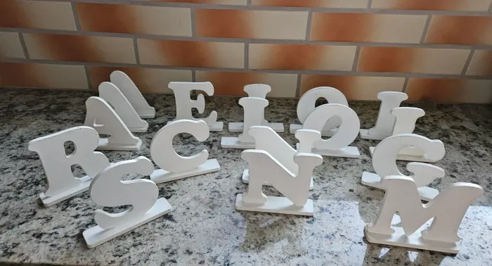 Letras mdf com base