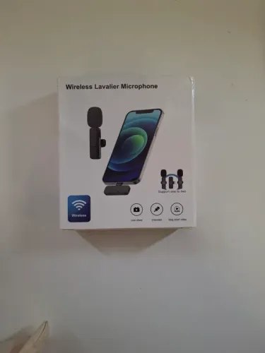 Microfone Lavalier Sem Fio para Celular - Gravação de Áudio de Alta Qualidade