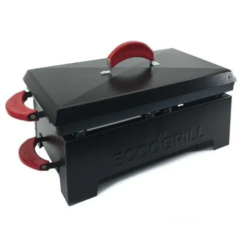 Churrasqueira a bafo álcool gel semi nova marca eço grill ideal para apto s/ fumaça pratic