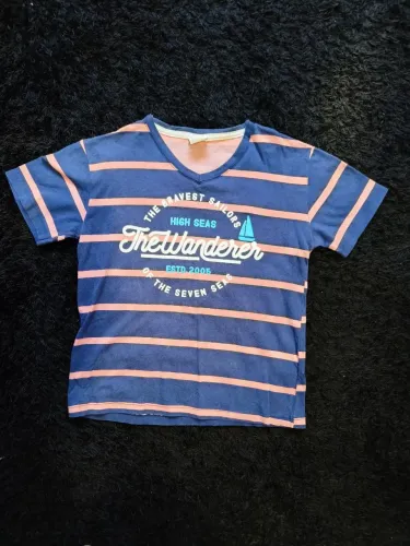 Camiseta Infantil Listrada - Estilo Marinheiro Milon Tam 6