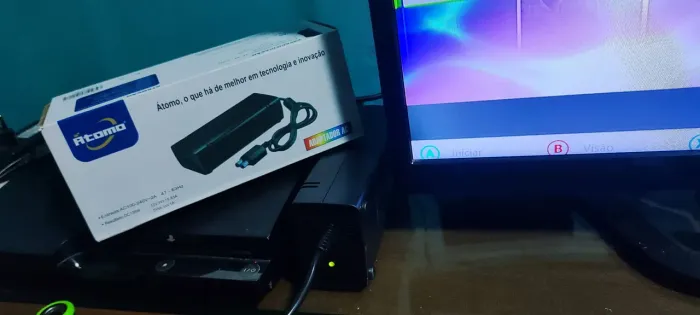 Fonte para Xbox 360 slim, dois pinos, bivolt