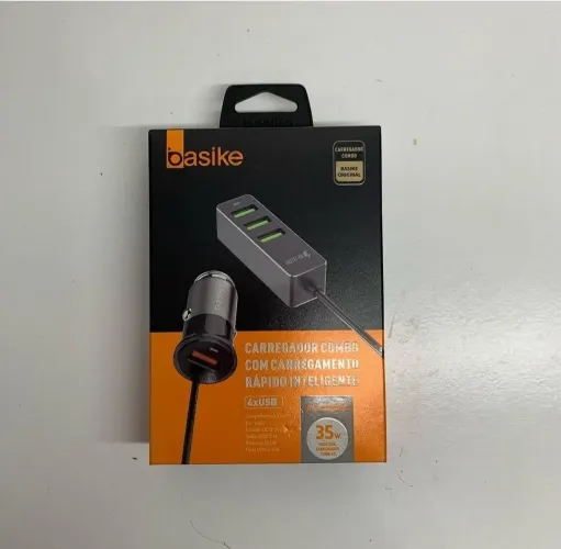 Carregador de carro 4xUSB 35W Basike
