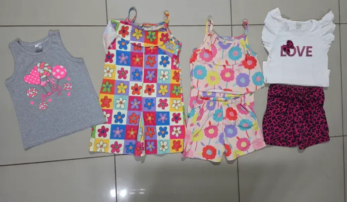 KIT Roupas Infantis Menina - TAMANHO 12