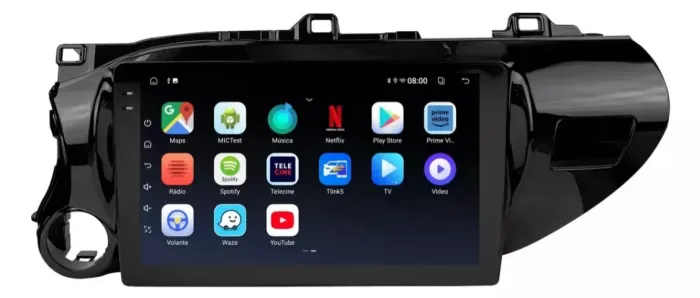 Central Multimídia Octacore Faaftech 9 pol. 4GB/64GB Carplay e Android Auto Hylux 16/25
