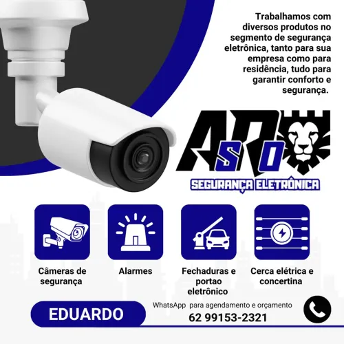 Segurança eletrônica * portão eletrônico, cercas elétrica e concertina,  alarme e outros