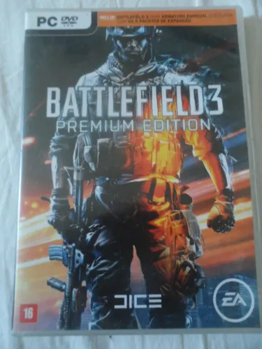 PC DVD ROM Battlefield 3 Premium Edition 2 discos jogo para PC