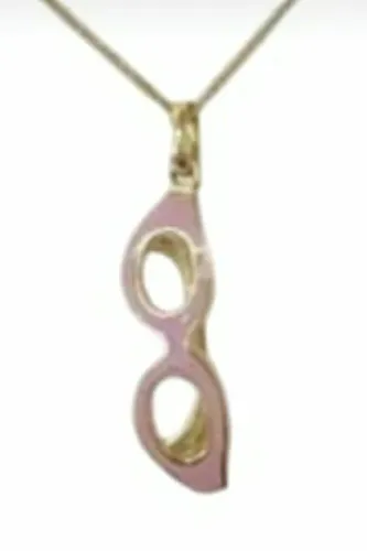 PINGENTE EM FORMATO DE ÓCULOS, EM OURO AMARELO 18K, NOVO, MARCA HSTERN.