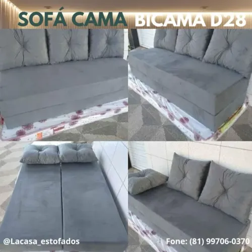 SOFÁ CAMA - TRÊS EM UM 