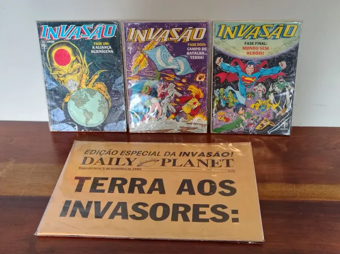 Invasão Minissérie Completa Editora Abril + Complemento raro Jornal da Invasão!