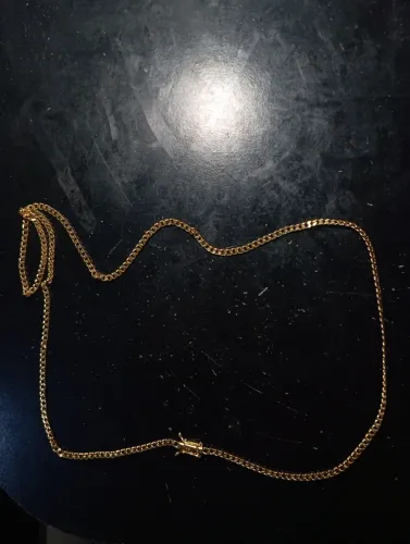 CORRENTE BANHADA A OURO 18K, 60CM