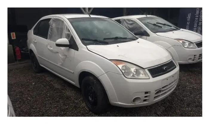 Sucata Para Retirada De Peças Fiesta Sedan 1.6 Flex 2008 Branco Completo
