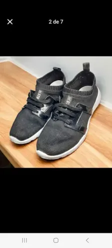 Tênis Casual Preto tam 39