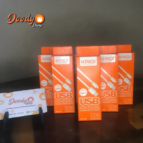 Cabo USB Tipo C - Carregamento Rápido - 1 Metro - ENTREGA GRÁTIS