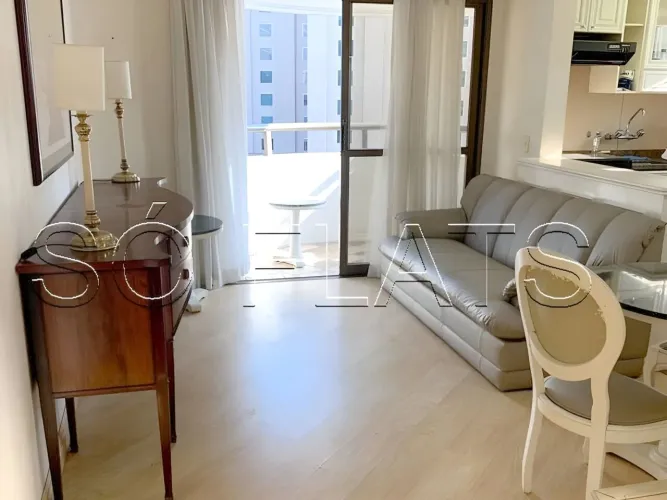 Flat Paulista Wall Street disponível para venda com 49m², 01 dorm e 01 vaga de garagem