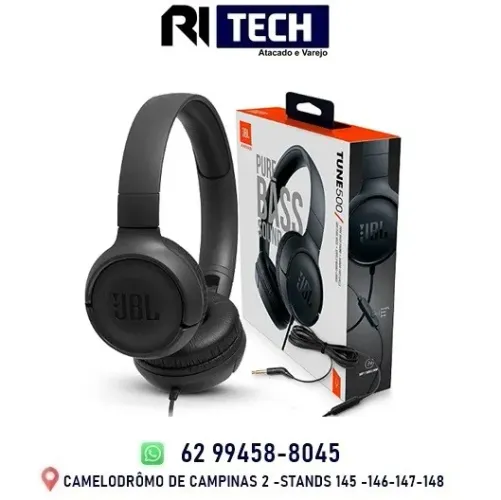 Fone De Ouvido JBL Tune 500 P2 C/ Fio Supra Auricular On Ear Headphone