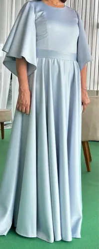 Vestido festa Azul serenity crepe? tamanho G.