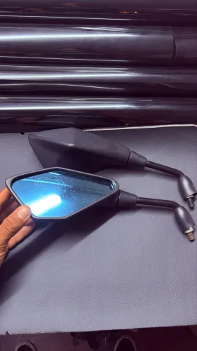 Retrovisor z400 pra Honda lente azul