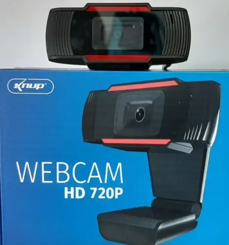 Webcam  Knup  HD 720p  c/ Microfone  Stéreo