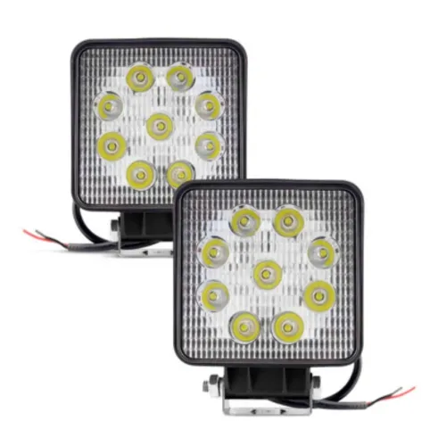Par Farol de Milha Led Jeep Automotivo 27w Refletor led 12 ate 30v Carro Caminhão Trator