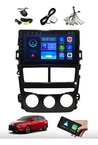 Multimidia Toyota Yaris Android Específica Tela 9 Polega