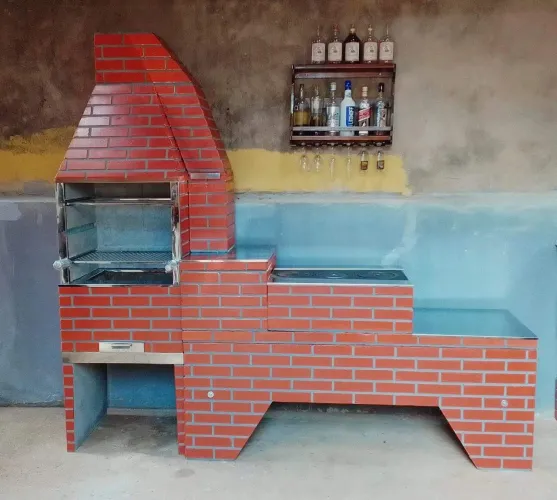 Churrasqueira e fogão a lenha frete grátis 