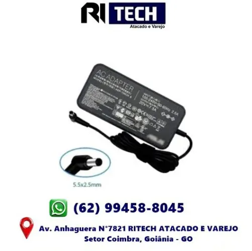 Fonte Carregador Notebook Asus 150W 20V 7.5A 6.0x3.7mm ASUS Rog G531GT G731GT FX505GT FX70