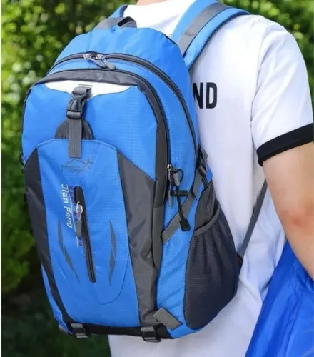 Mochila Azul Jian Feng - Conforto e Estilo para Todas as Aventuras