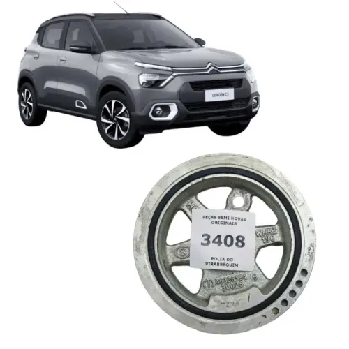 Polia do Virabrequim Citroen C3 1.0 2023 a 2025        etq3408