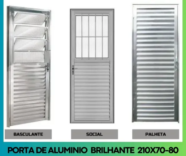 Porta Palheta de Alumínio Brilhante L25 - 210X80 esquerdo- frete a-c