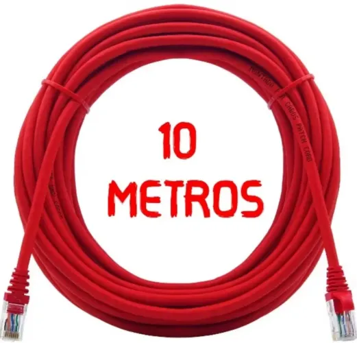 Cabo de Rede internet ethernet CAT6 10 metros Alta Velocidade Giga Prontos para uso