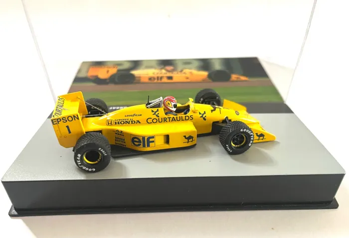 Miniatura Lótus 100T Piquet 1/43 Lendas adesivada