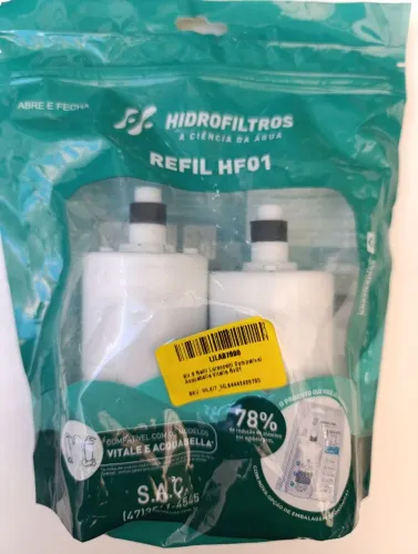 Refil purificador compatível Lorenzetti Acqua Bella vitale