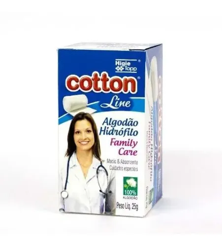 Cotton Line- Algodão Hidrófilo 100% Algodão