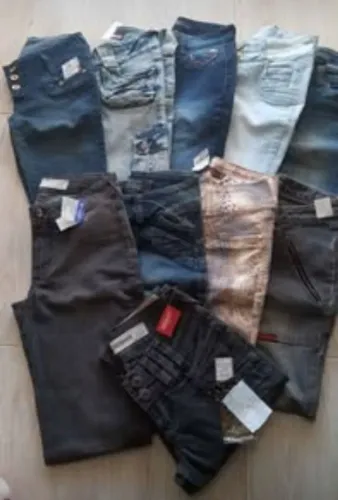 Lote de Calças Jeans Adulto NOVAS Revenda 