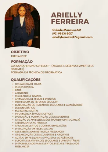Freelancer - Criação de Artes em geral e Serviços no geral.
