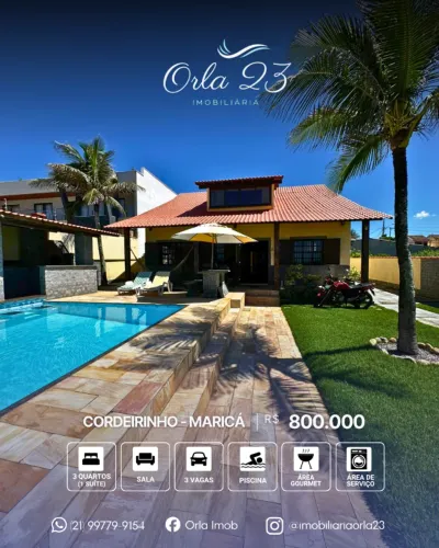 CORDEIRINHO, Orla 23 Imobiliária VENDE! CASARÃO PÉ NA AREIA NA PRAIA DE CORDEIRINHO